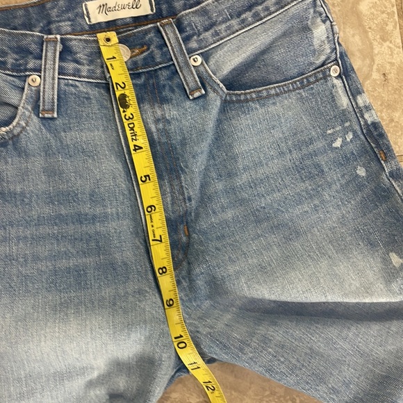 Madewell Women’s Light Wash Bleach Distressed Dadjean Size 26 - Picture 12 of 14
